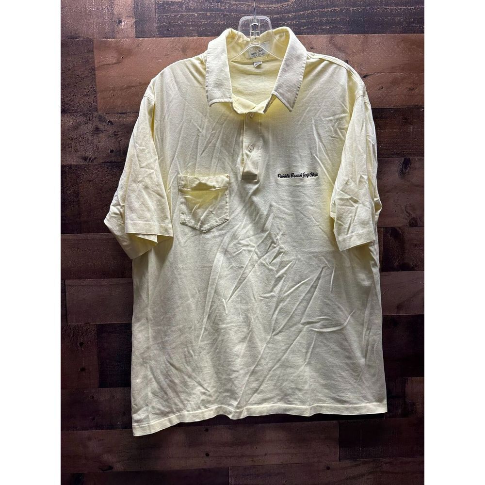Pebble Beach Golf‎ Club Yellow Polo Size X-Large